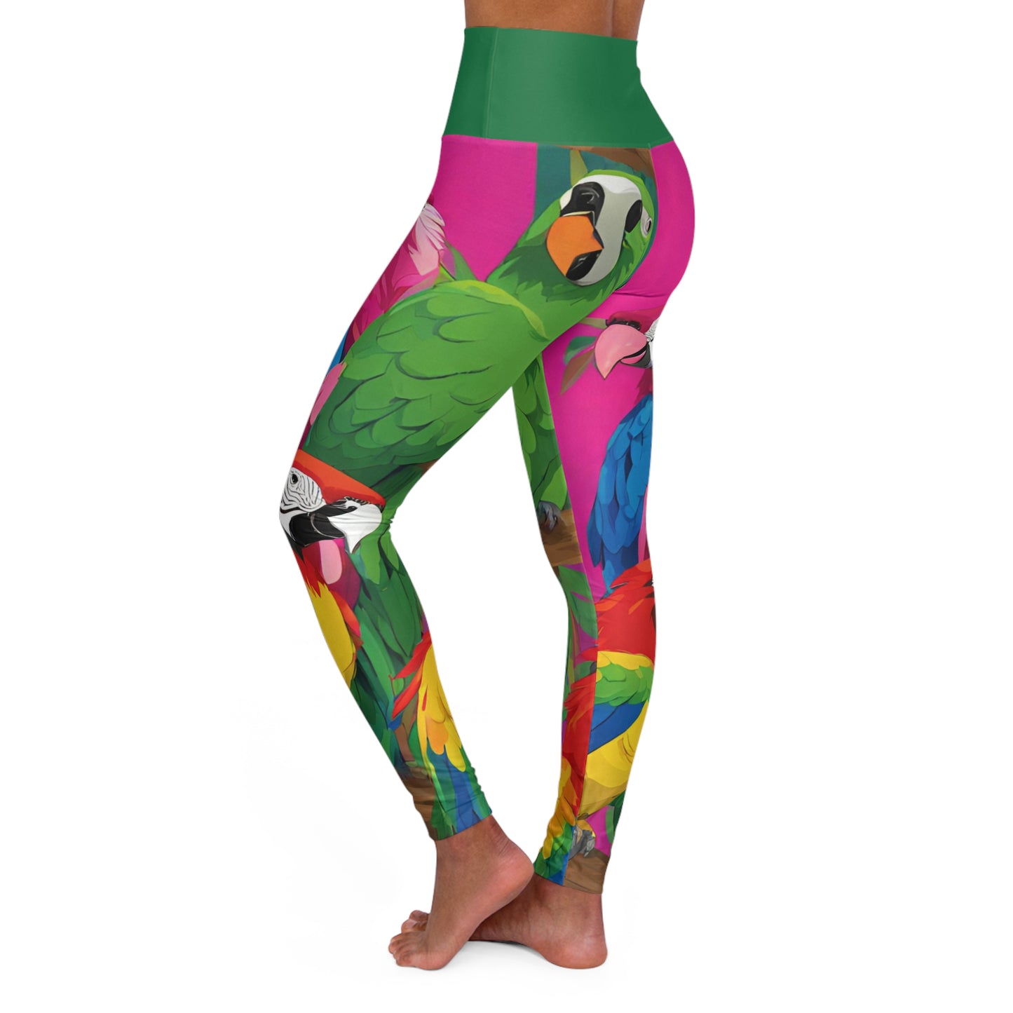 Tropical ~High Waisted Yoga Leggings (AOP)