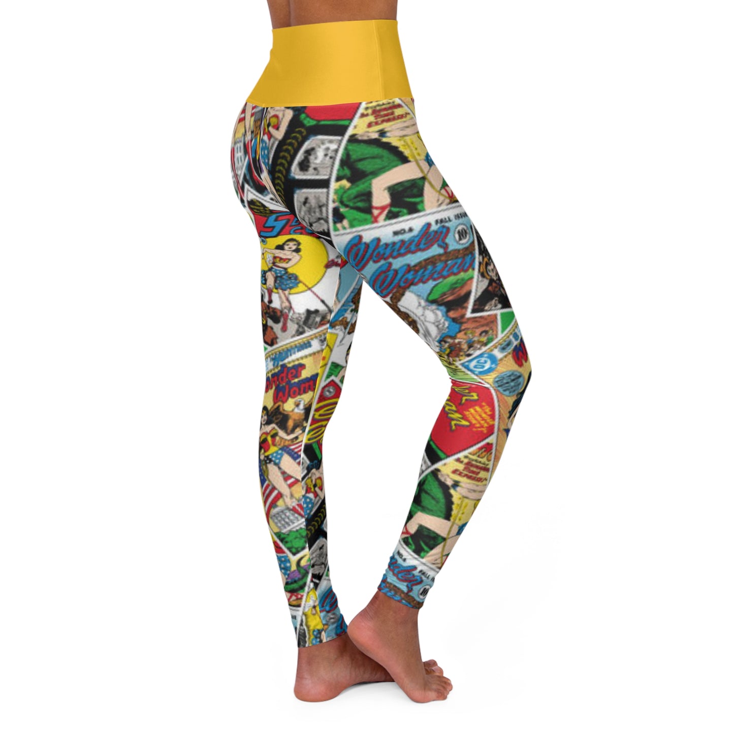 WW Comic - High Waisted Yoga Leggings (AOP)