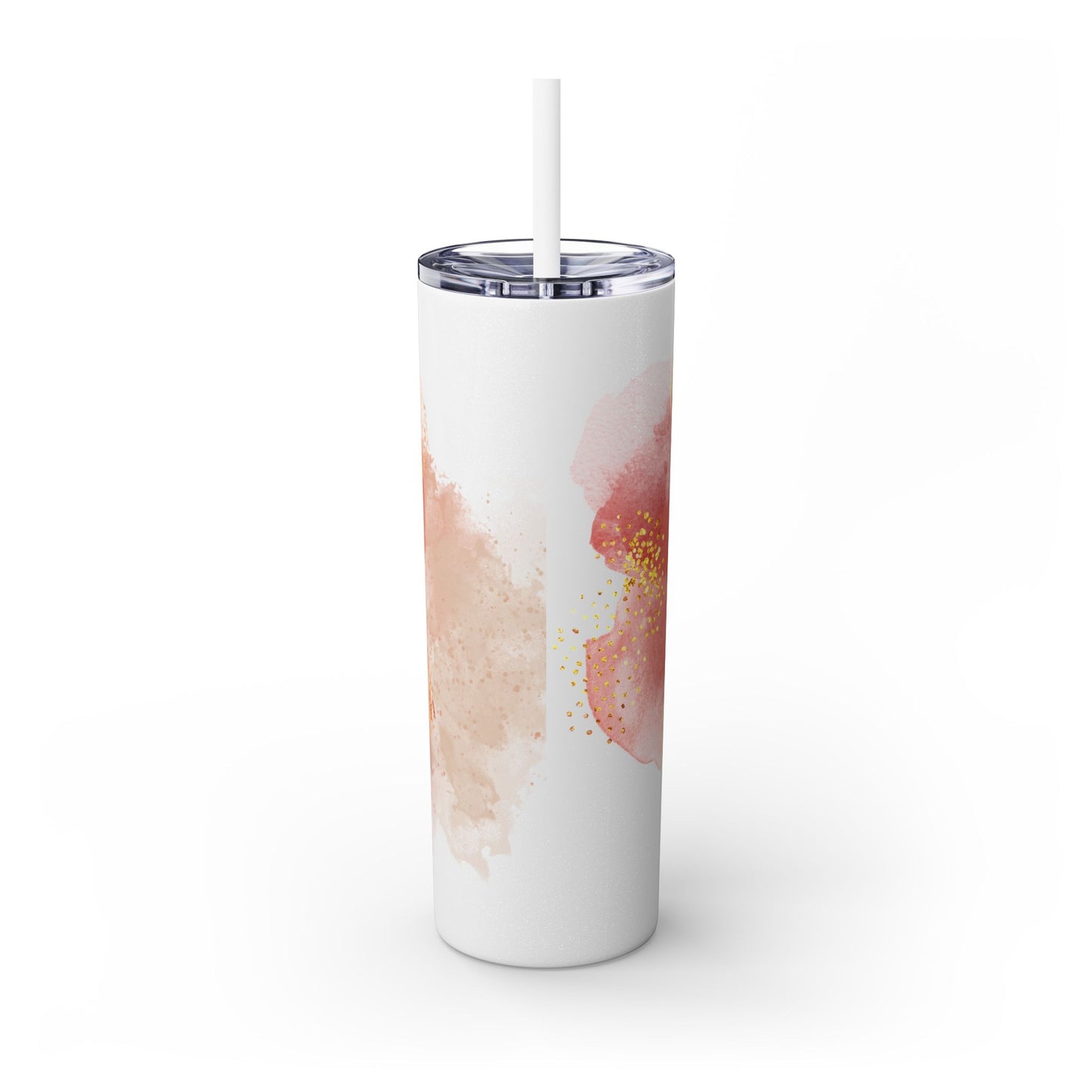Rose ~Skinny Tumbler with Straw, 20oz