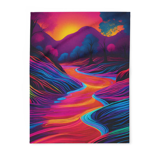 Neon River (Arctic Fleece Blanket)