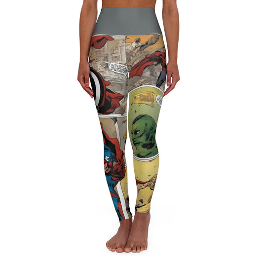 Comic Hero ~High Waisted Yoga Leggings (AOP)
