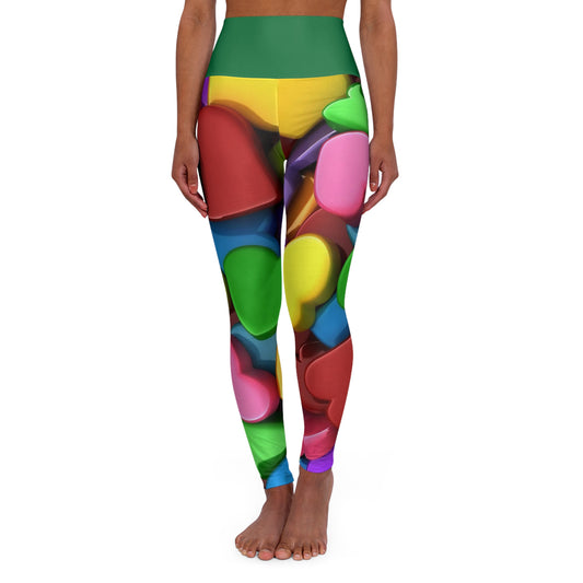 High Waisted Yoga Leggings (AOP)