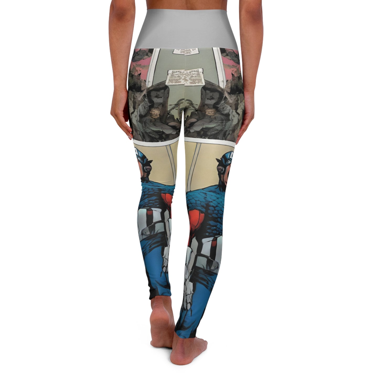 Comic Avenge ~High Waisted Yoga Leggings (AOP)