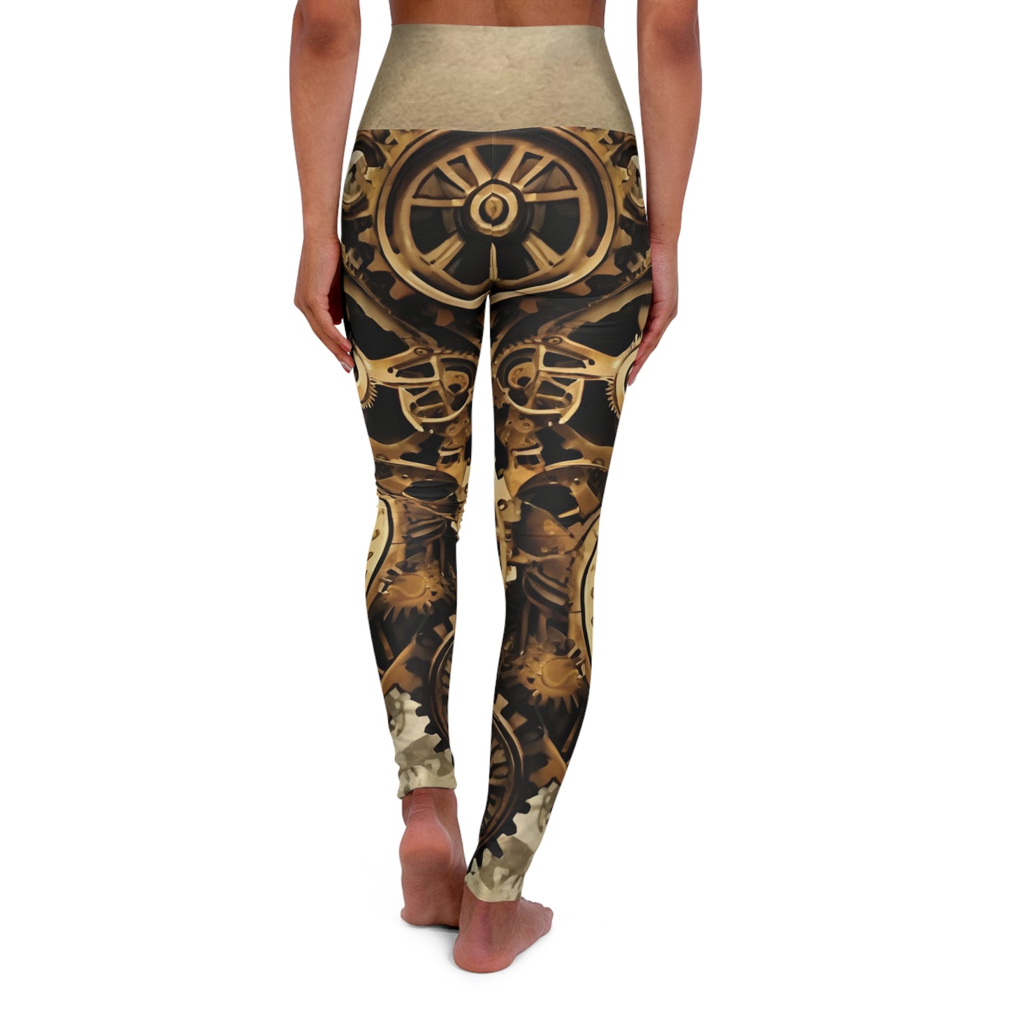 SteamPunk ~High Waisted Yoga Leggings (AOP)