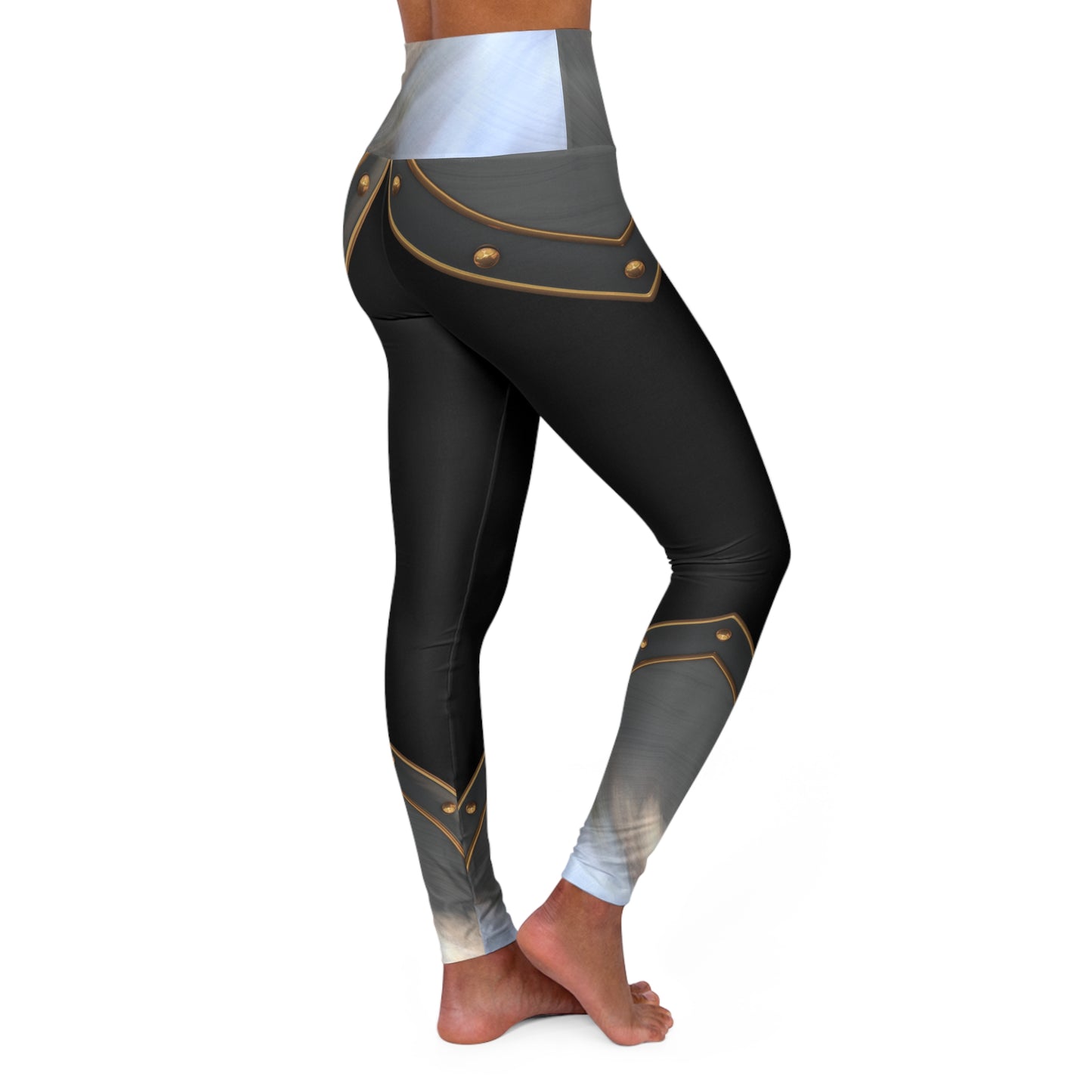 Battle Bound ~High Waisted Yoga Leggings (AOP)