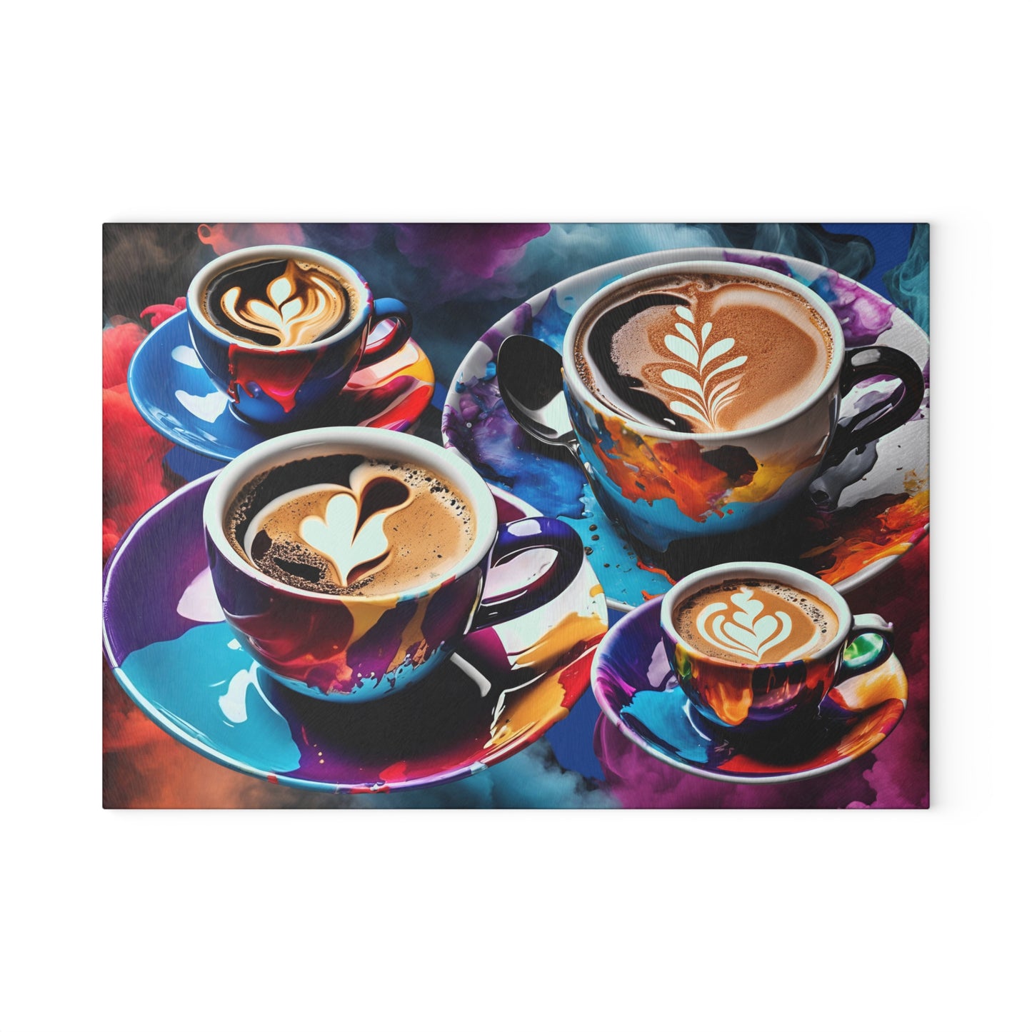 Splash of Coffee (Glass Cutting Board)