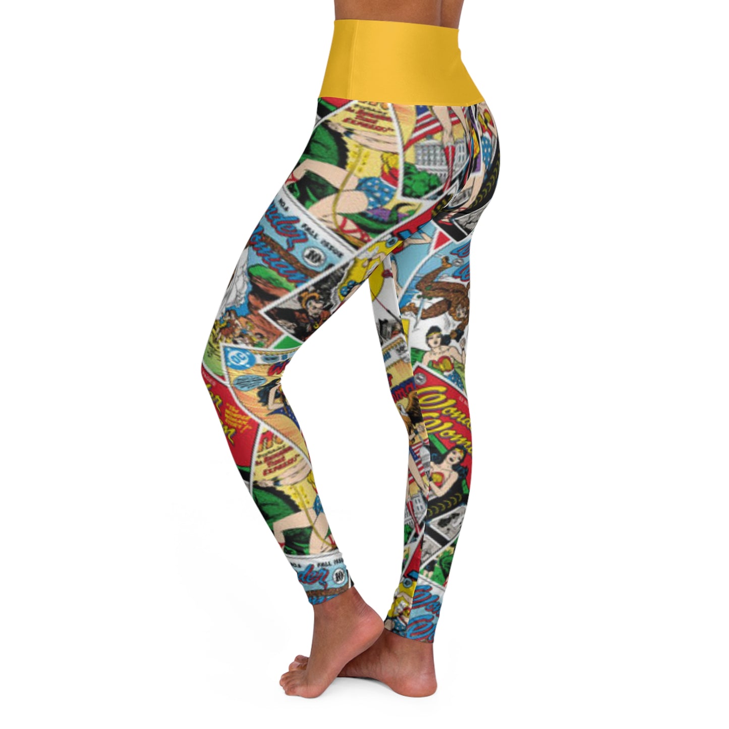 WW Comic - High Waisted Yoga Leggings (AOP)