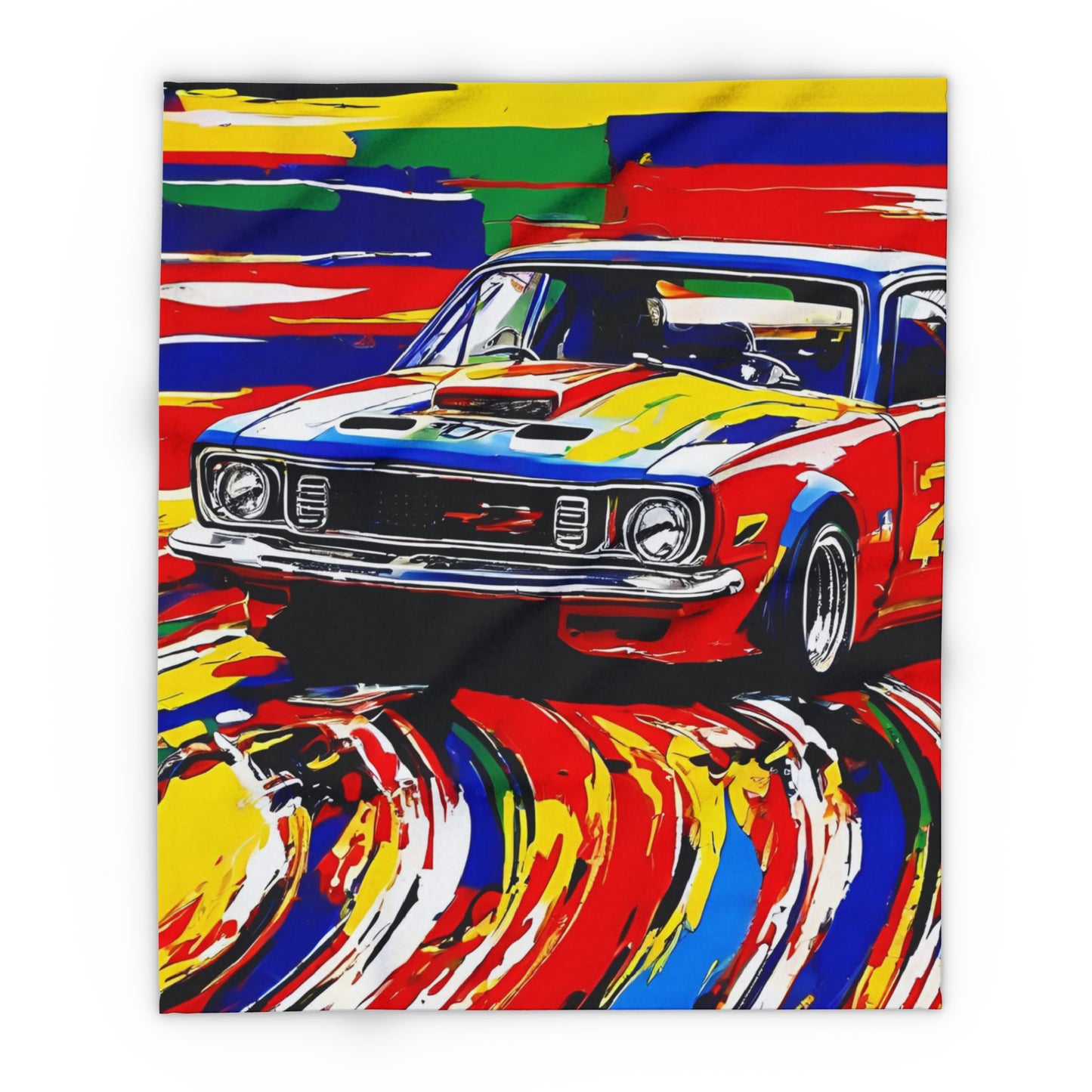 Race Day (Arctic Fleece Blanket)
