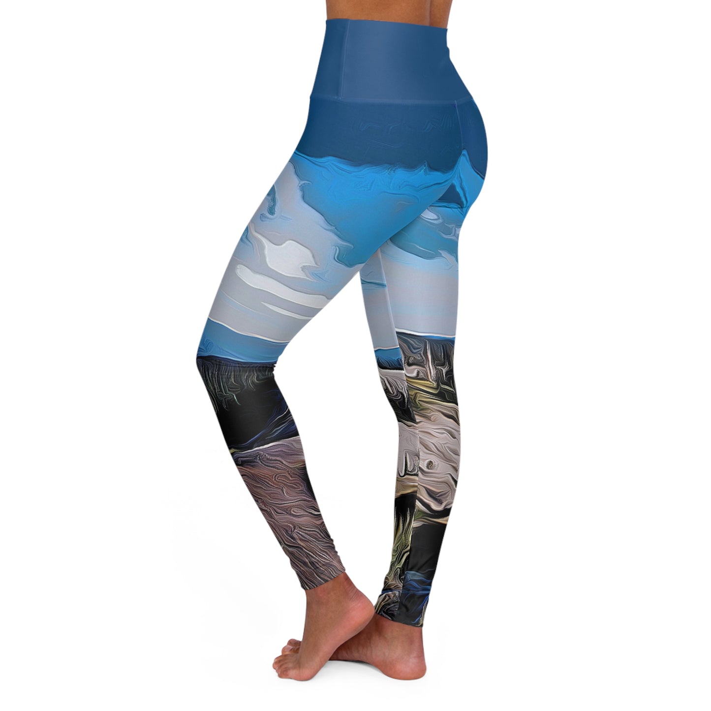 Nature Sky - High Waisted Yoga Leggings (AOP)