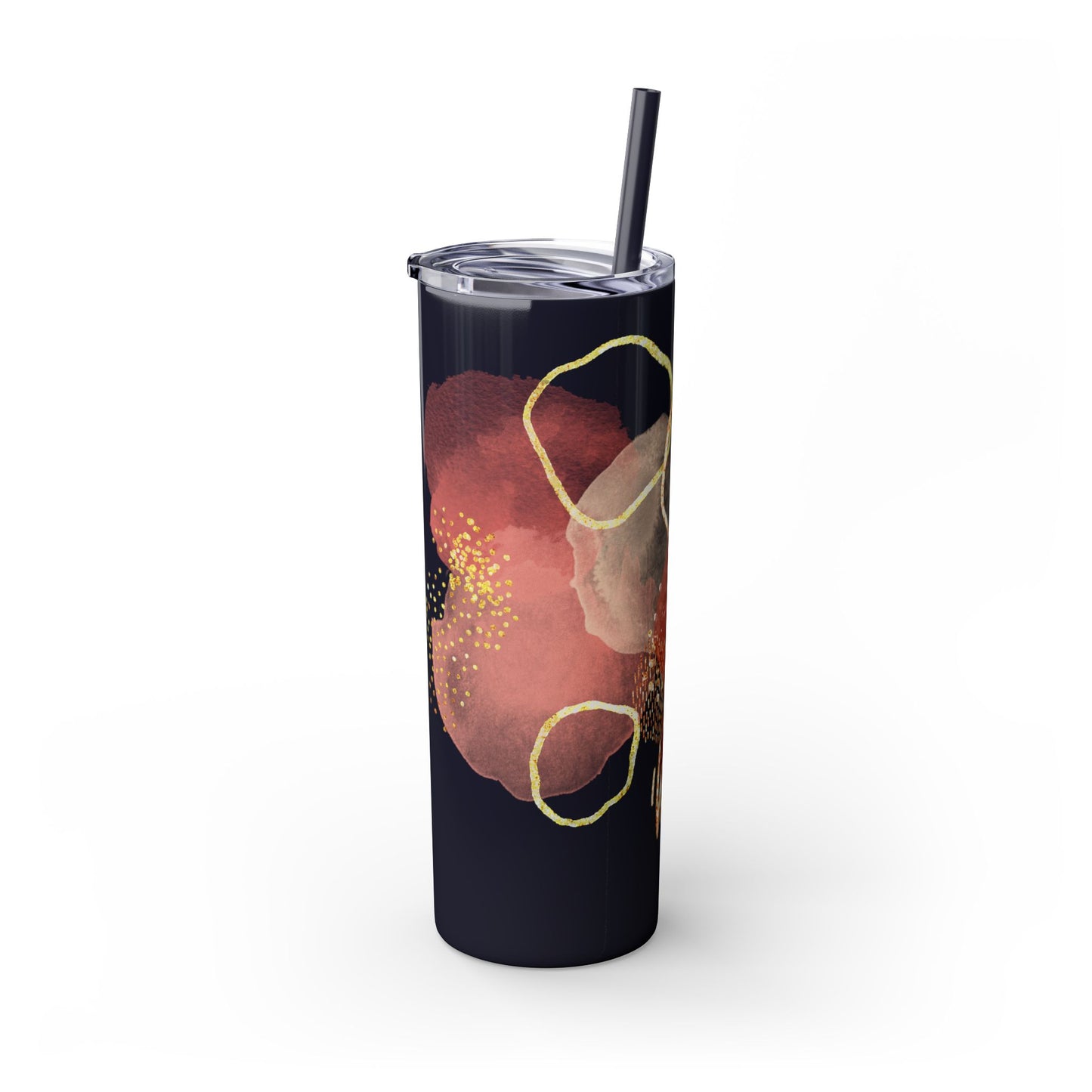 Rose ~Skinny Tumbler with Straw, 20oz