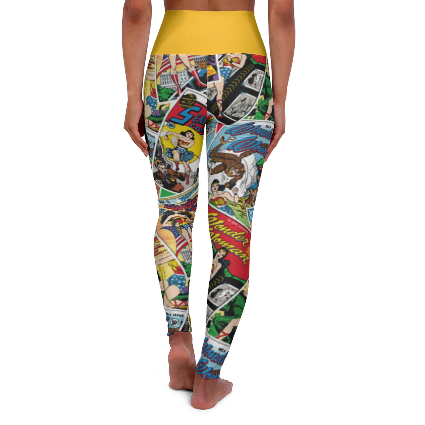 WW Comic - High Waisted Yoga Leggings (AOP)