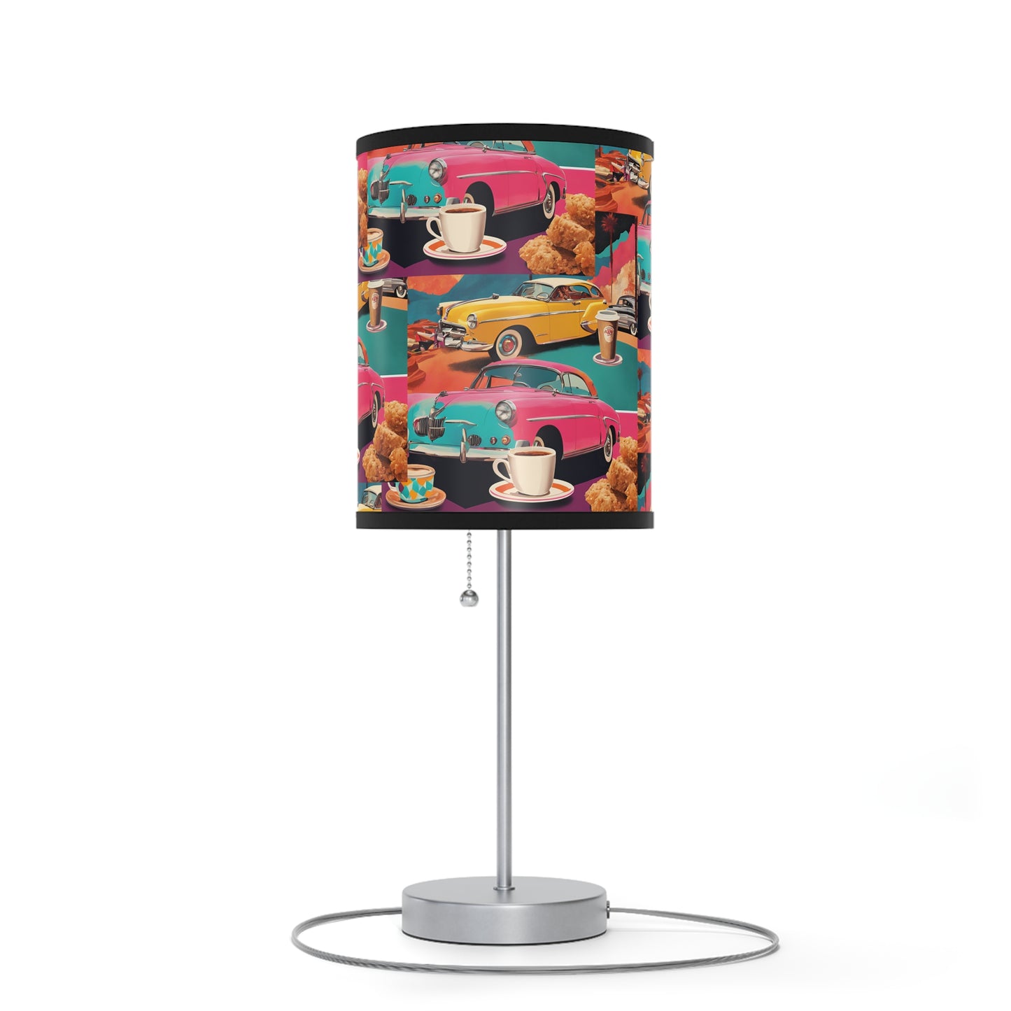 Retro Car Lamp on a Stand, US|CA plug