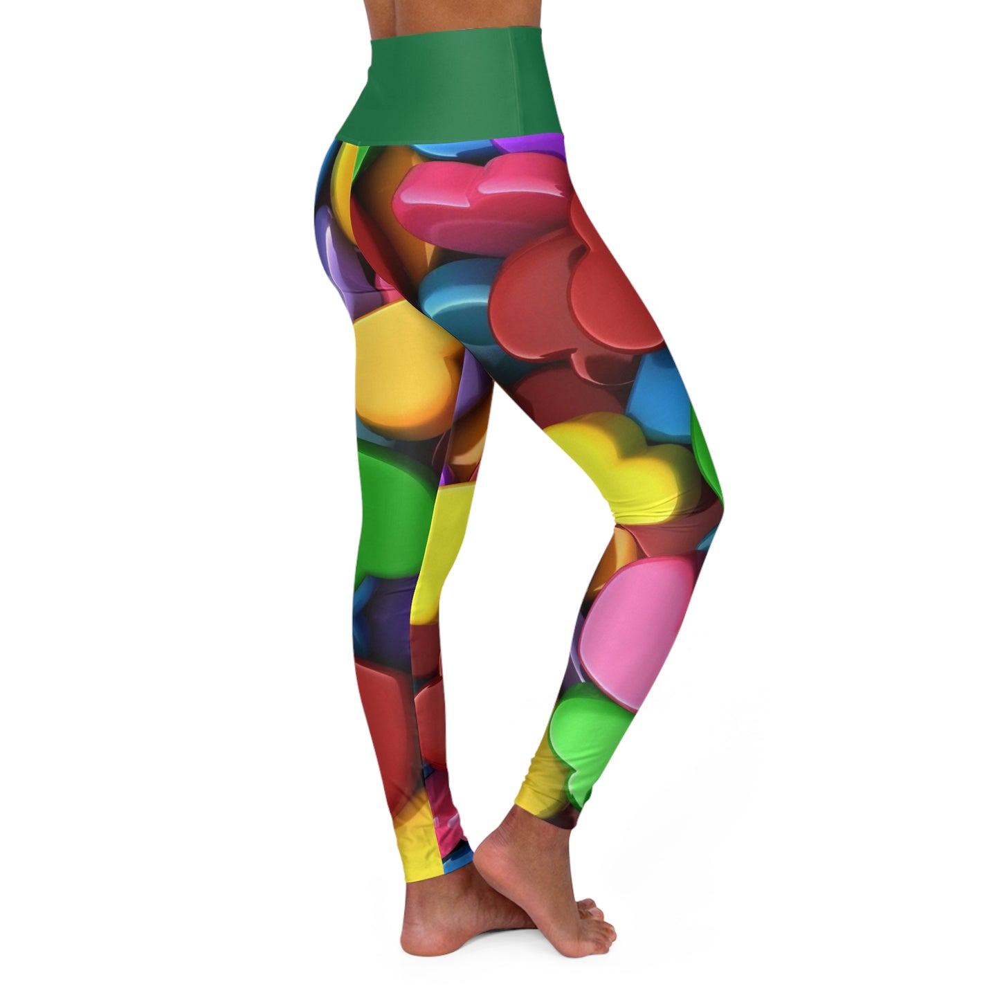 High Waisted Yoga Leggings (AOP)