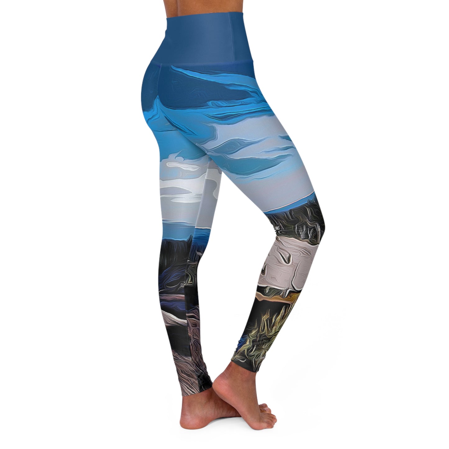 Nature Sky - High Waisted Yoga Leggings (AOP)