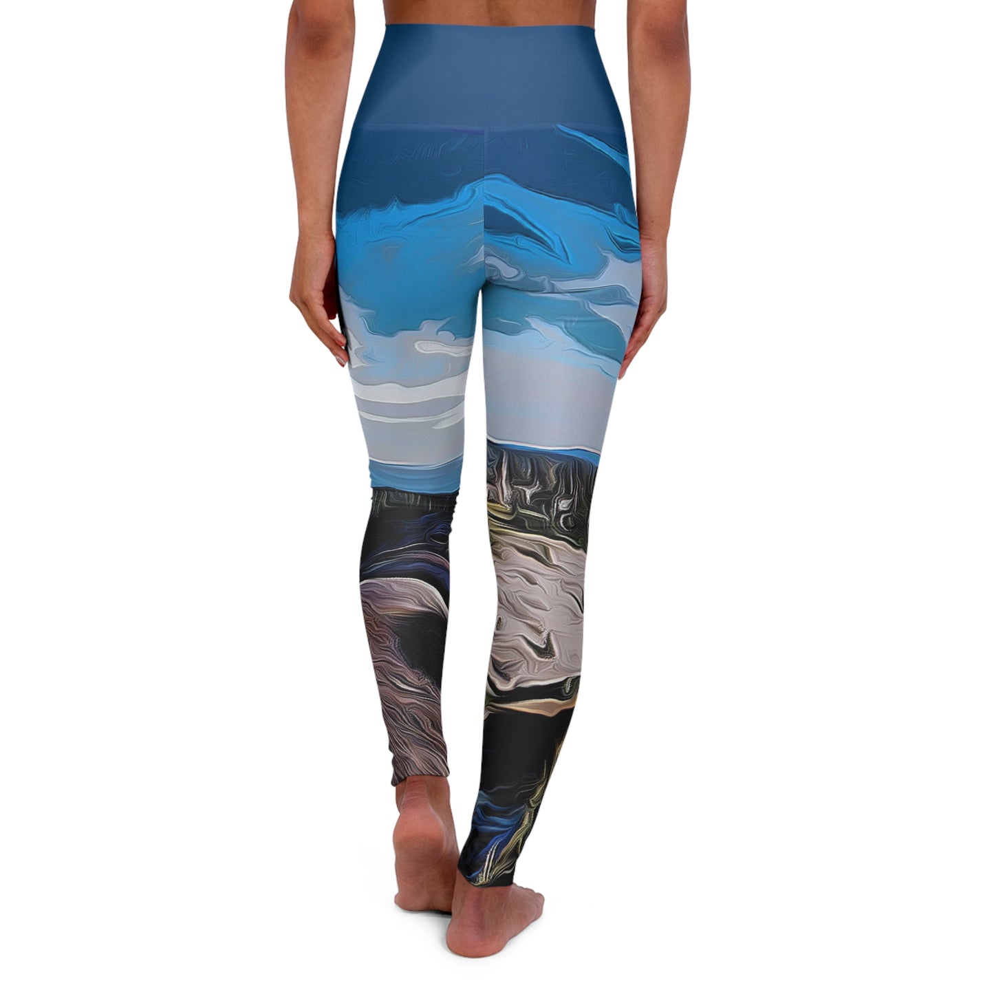 Nature Sky - High Waisted Yoga Leggings (AOP)