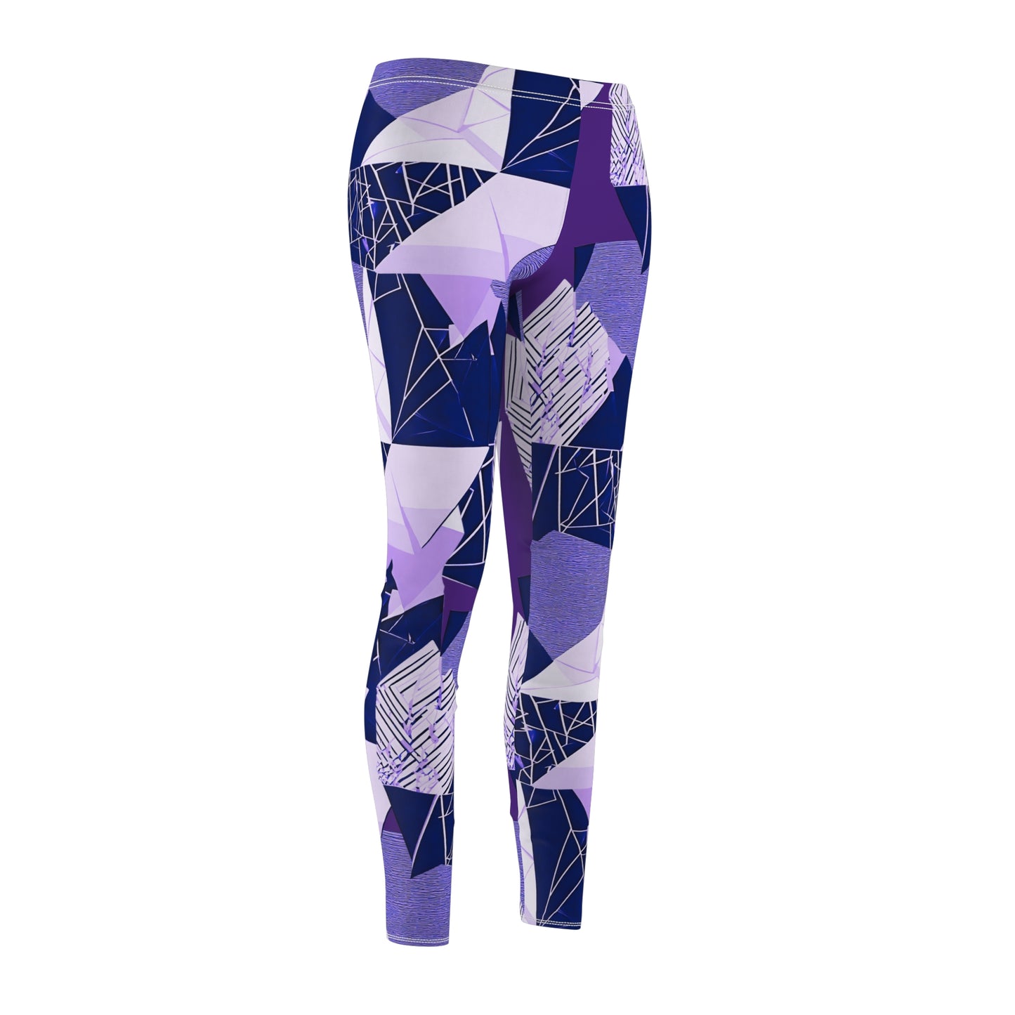 Purple Patch Casual Leggings