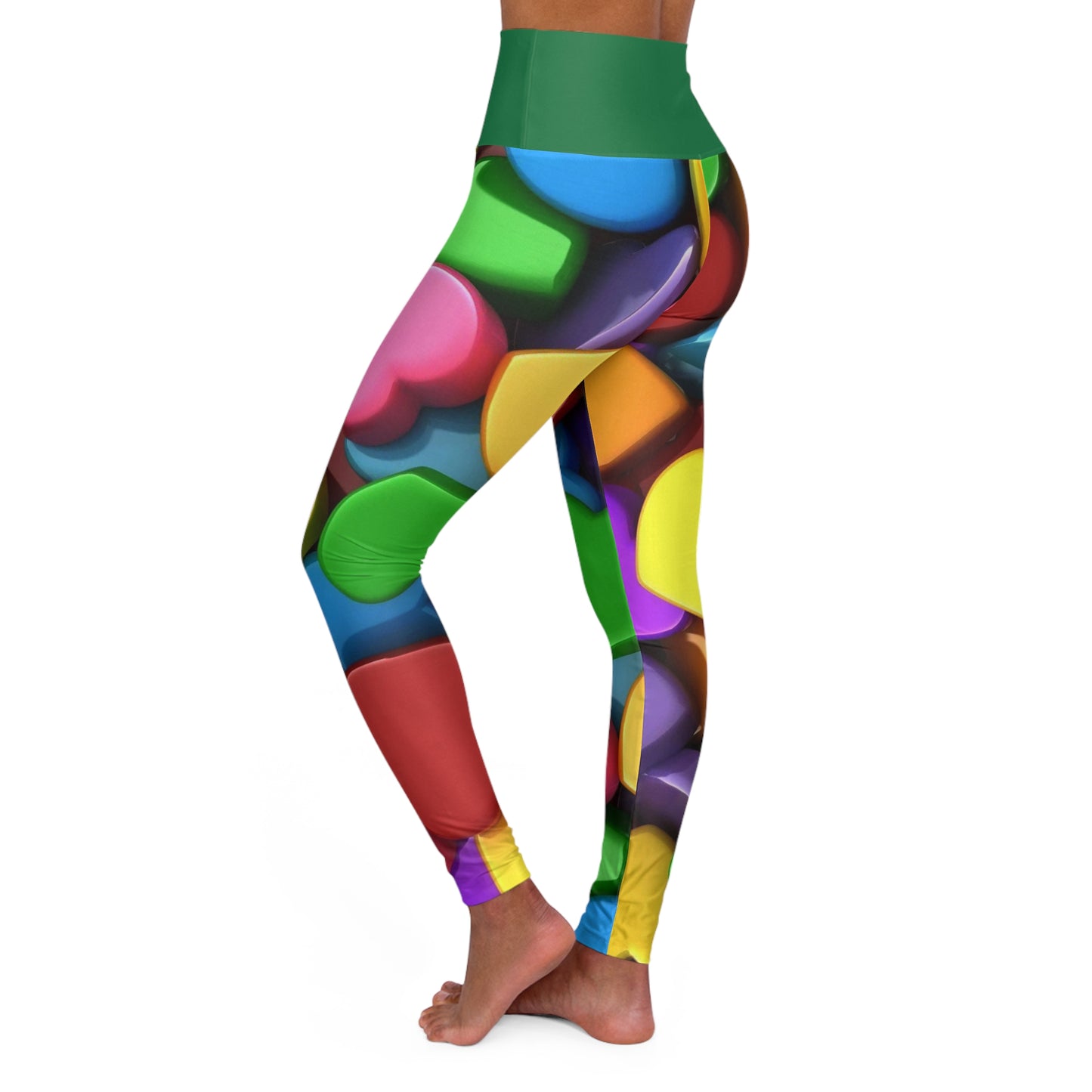 High Waisted Yoga Leggings (AOP)