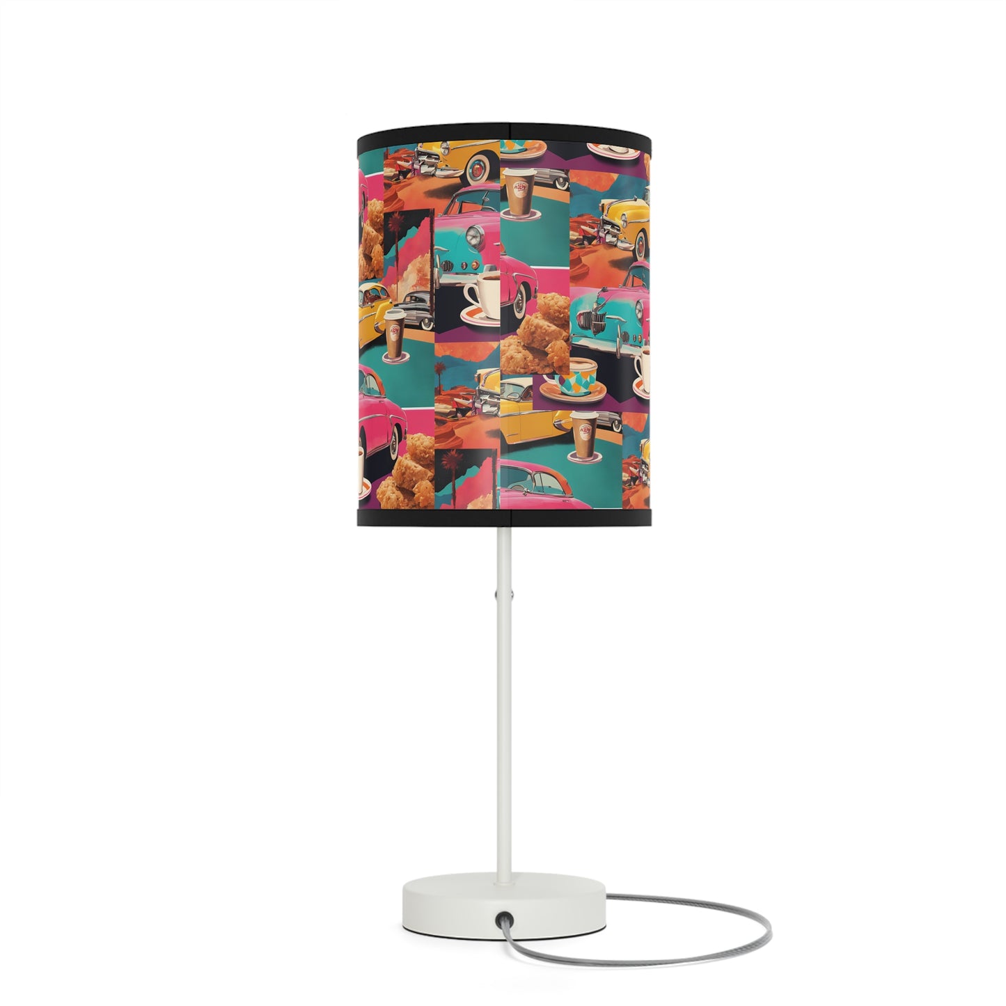 Retro Car Lamp on a Stand, US|CA plug