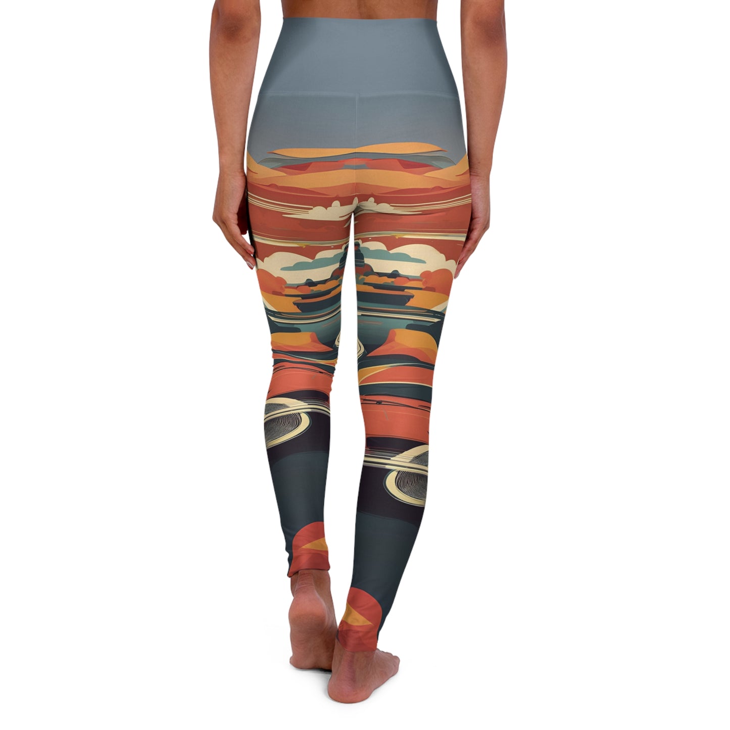 High Waisted Yoga Leggings (AOP)