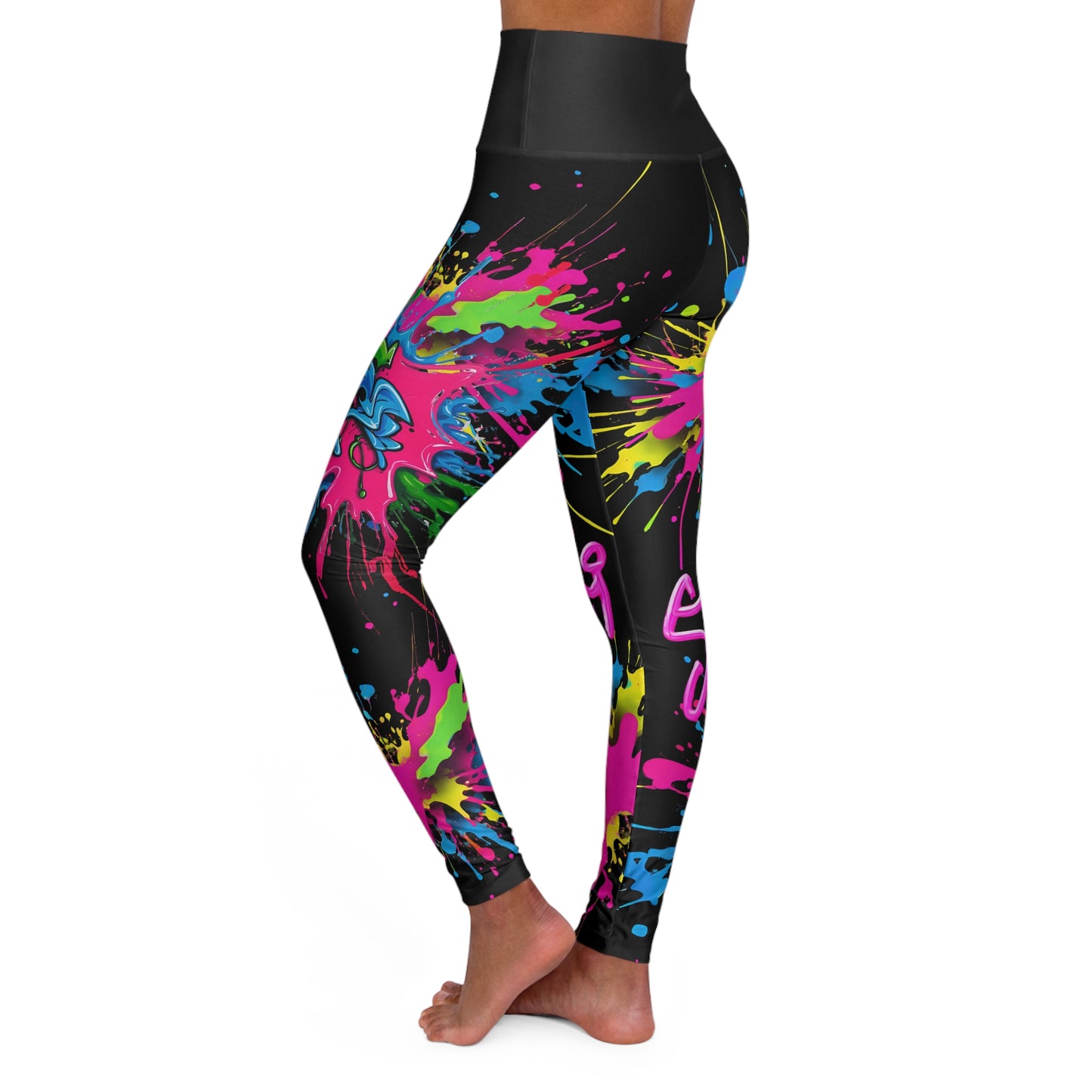 Strong GB- High Waisted Yoga Leggings (AOP)