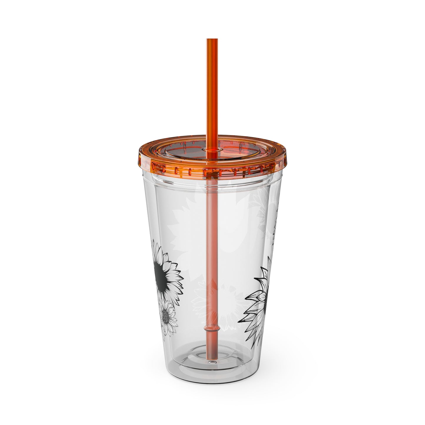 Sunflower Sunsplash ~Tumbler with Straw, 16oz