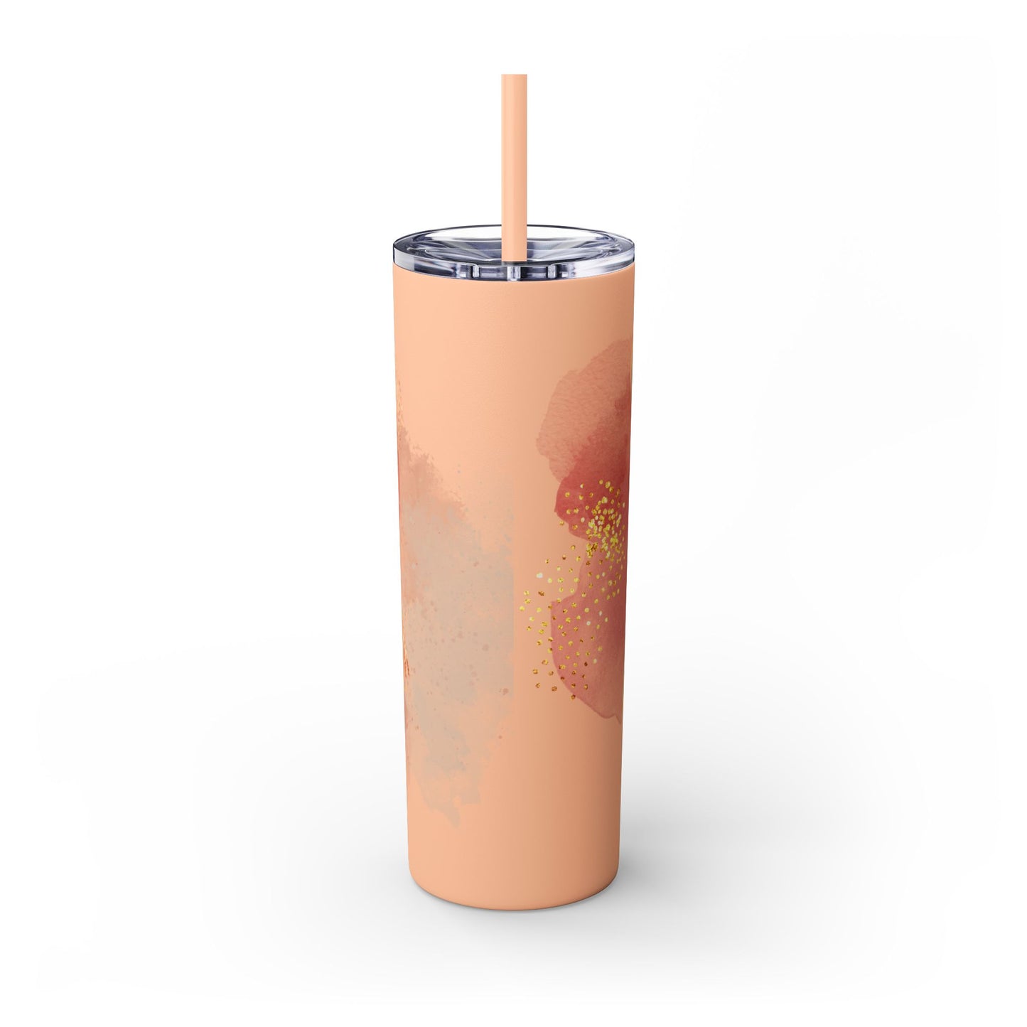Rose ~Skinny Tumbler with Straw, 20oz