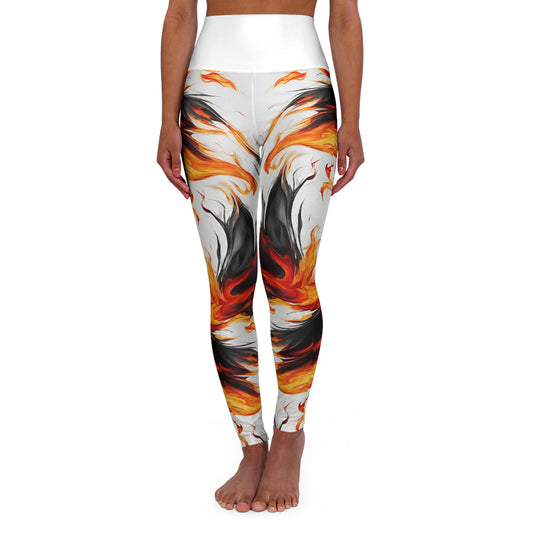 Burn'n ~High Waisted Yoga Leggings (AOP)