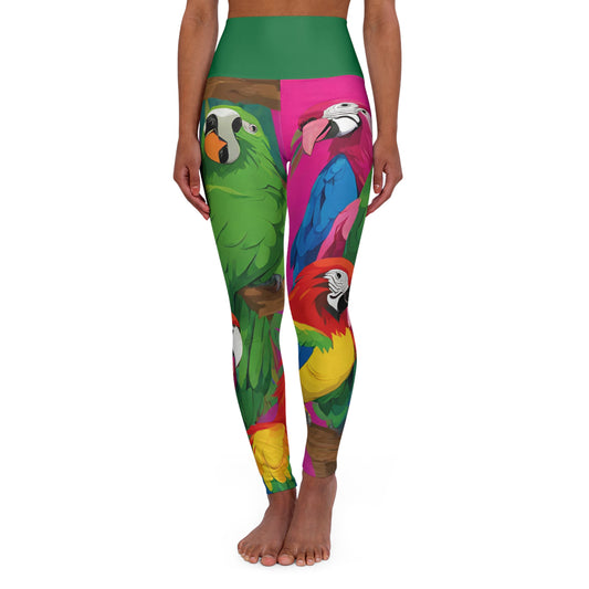 Tropical ~High Waisted Yoga Leggings (AOP)