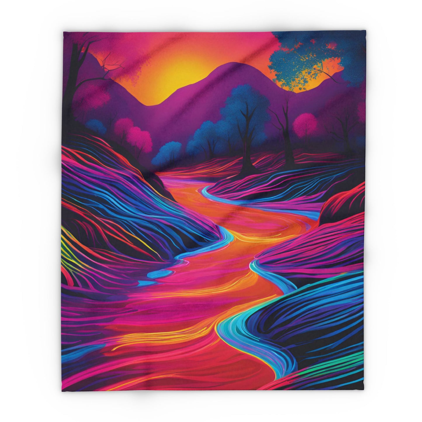 Neon River (Arctic Fleece Blanket)