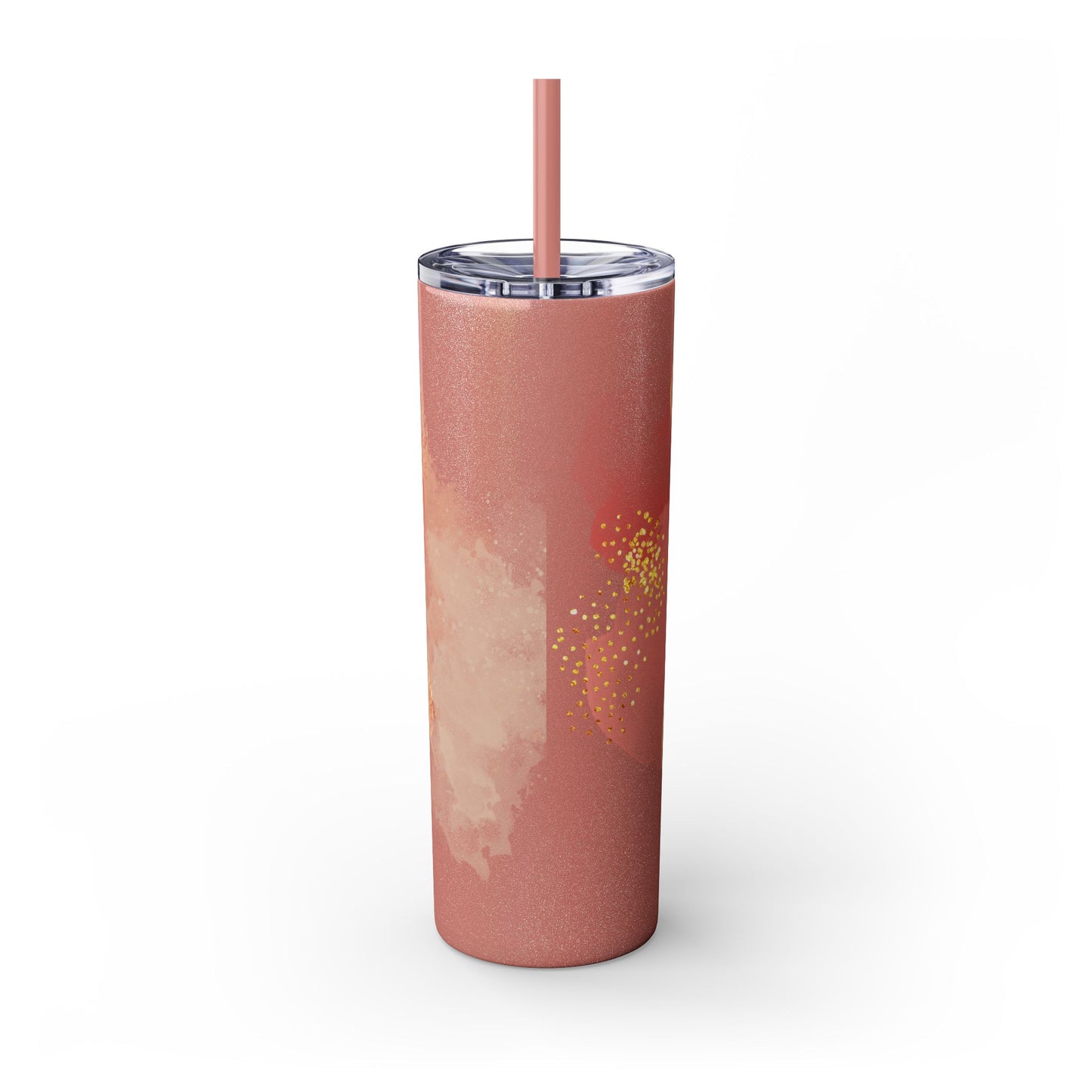 Rose ~Skinny Tumbler with Straw, 20oz
