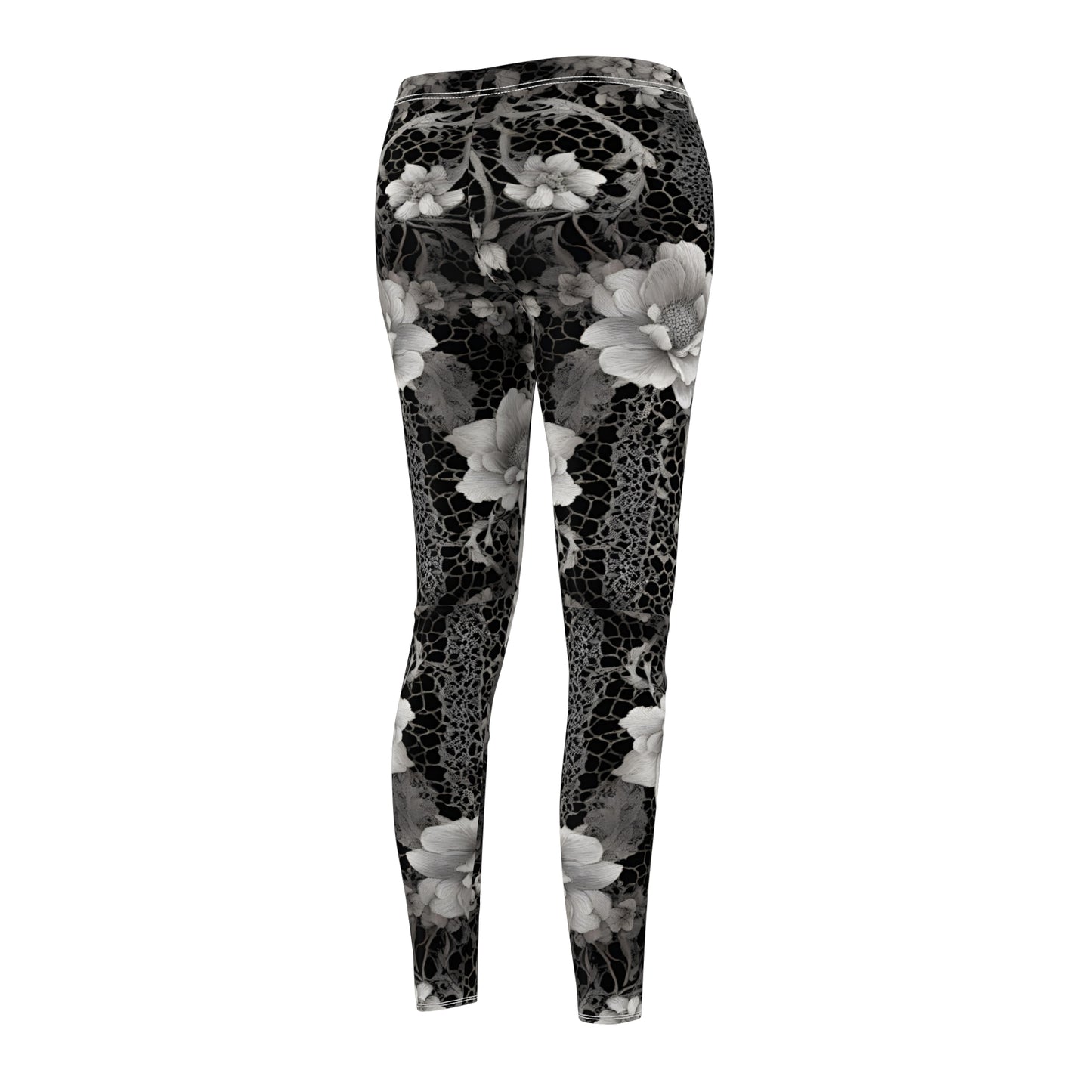 Black Lace Casual Leggings
