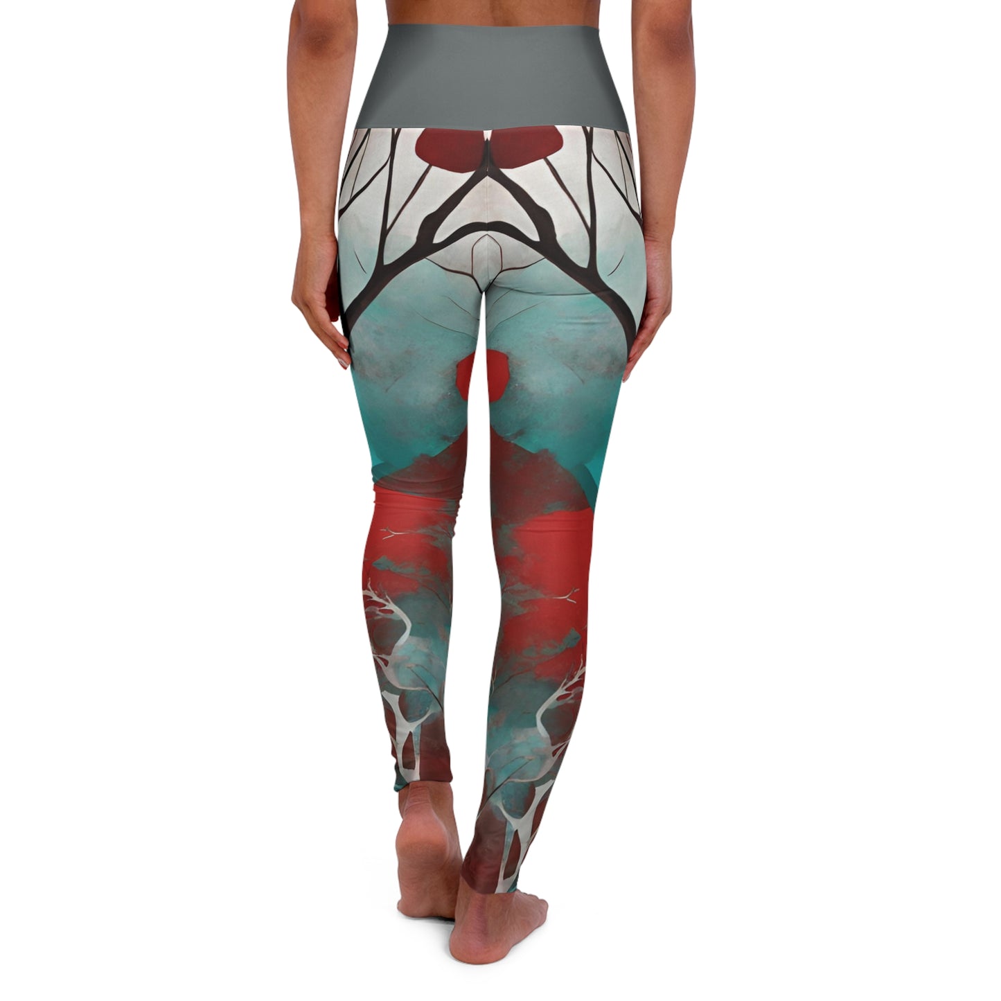 Deep Forest -High Waisted Yoga Leggings (AOP)