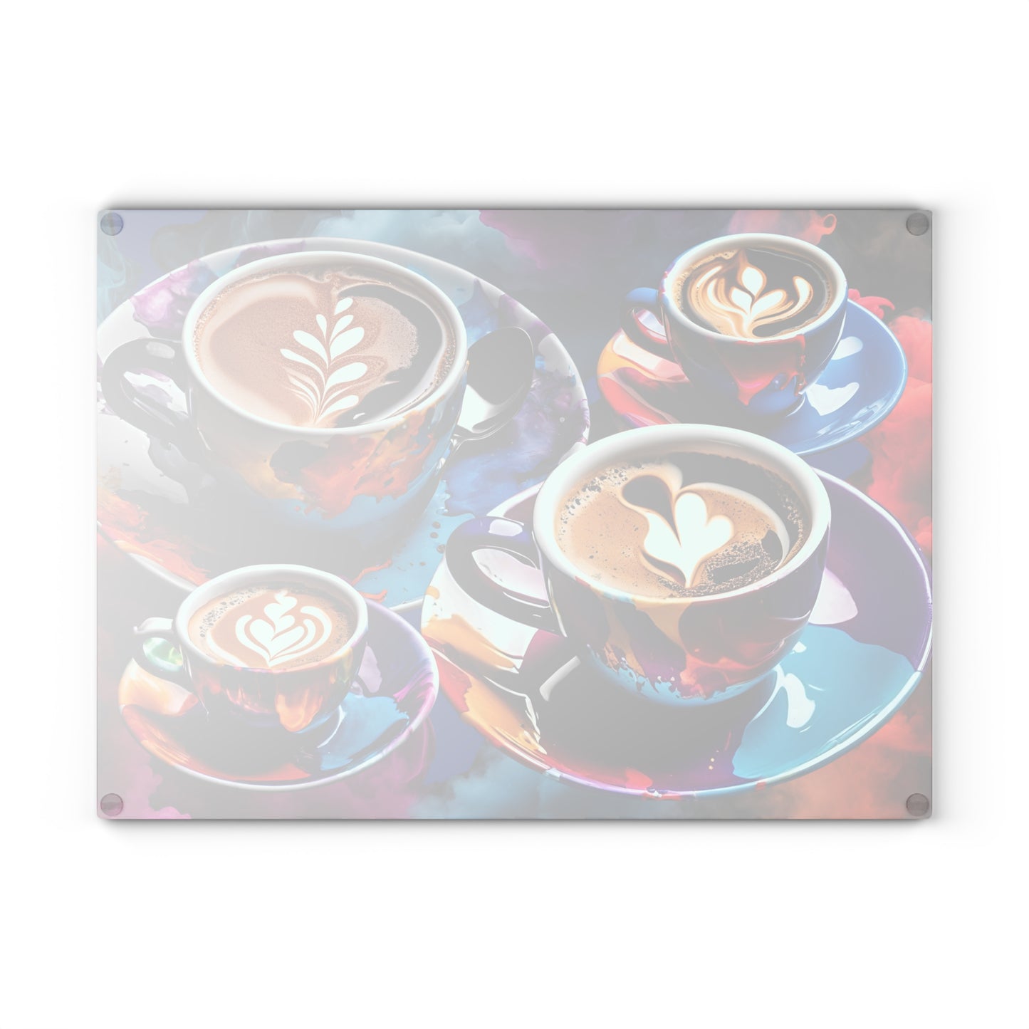 Splash of Coffee (Glass Cutting Board)