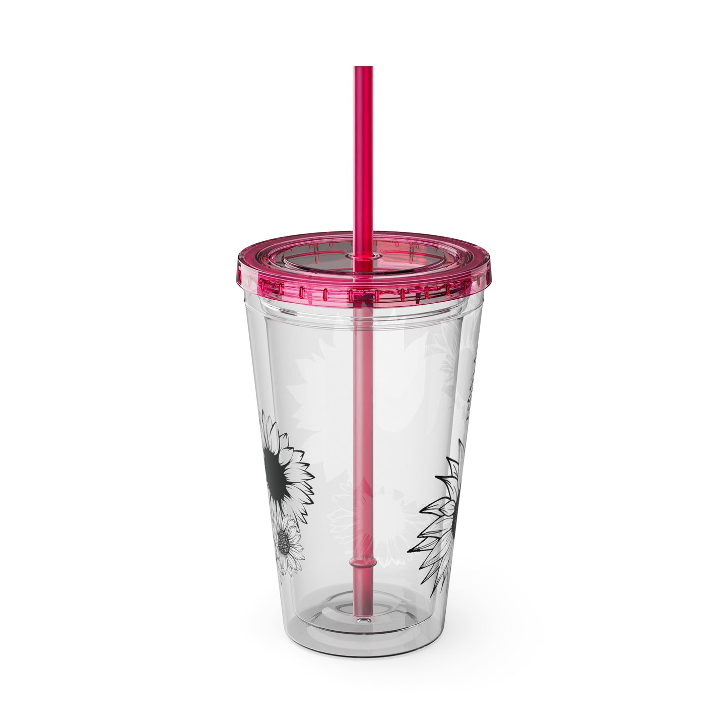 Sunflower Sunsplash ~Tumbler with Straw, 16oz